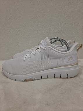 Kuru Flex Via Women's 8.5M Athletic Running Sneakers White Shoes